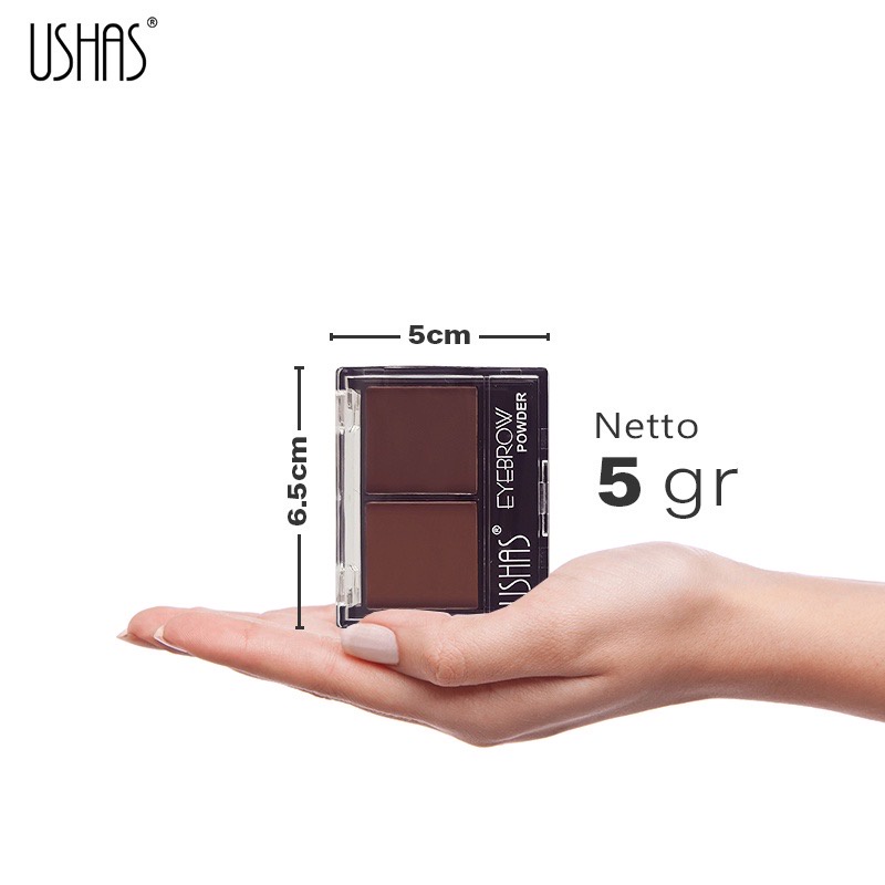 USHAS Eyebrow Powder 5 gram ( Kosmetik Bubuk Pewarna Alis )