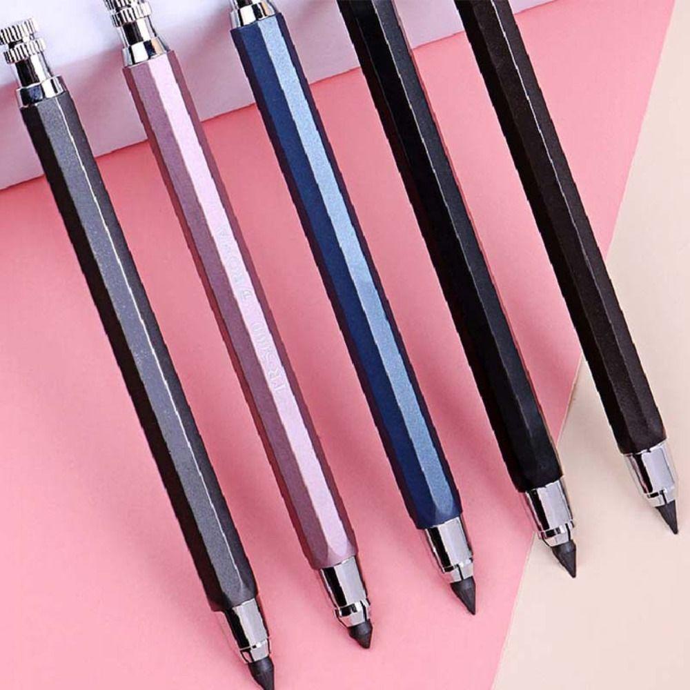 TOP Pensil Mekanik Metal 5.6mm Desain Komik Alat Gambar Sketsa