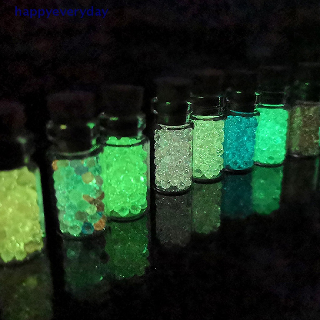 [happy] 2pcs Mini Luminous Bead Wishing Bottle Dekorasi Rumah Rumah Boneka Miniatur Ornamen DIY Aksesoris [ID]