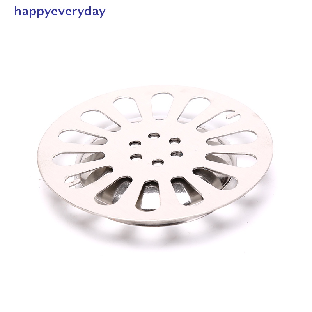 [happy] 1pc Stainless steel floor Drain cover overflow Bulat Anti Mampet shower Drain [ID]