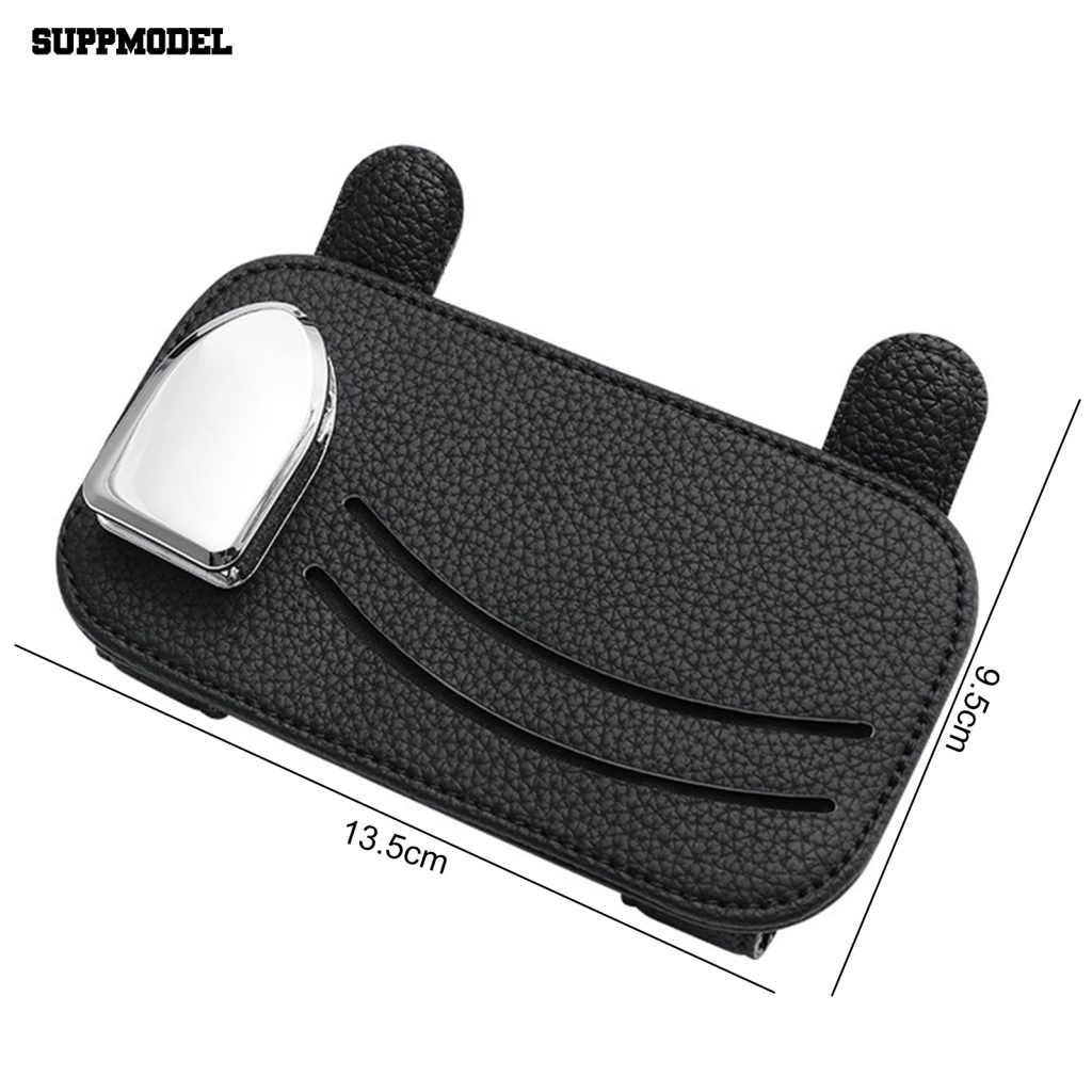 Suppmodel Hemat Ruang Kacamata Hitam Klip Perlengkapan Kendaraan Car Sun Visor Kartu Nama DVD Holder Anti Gores