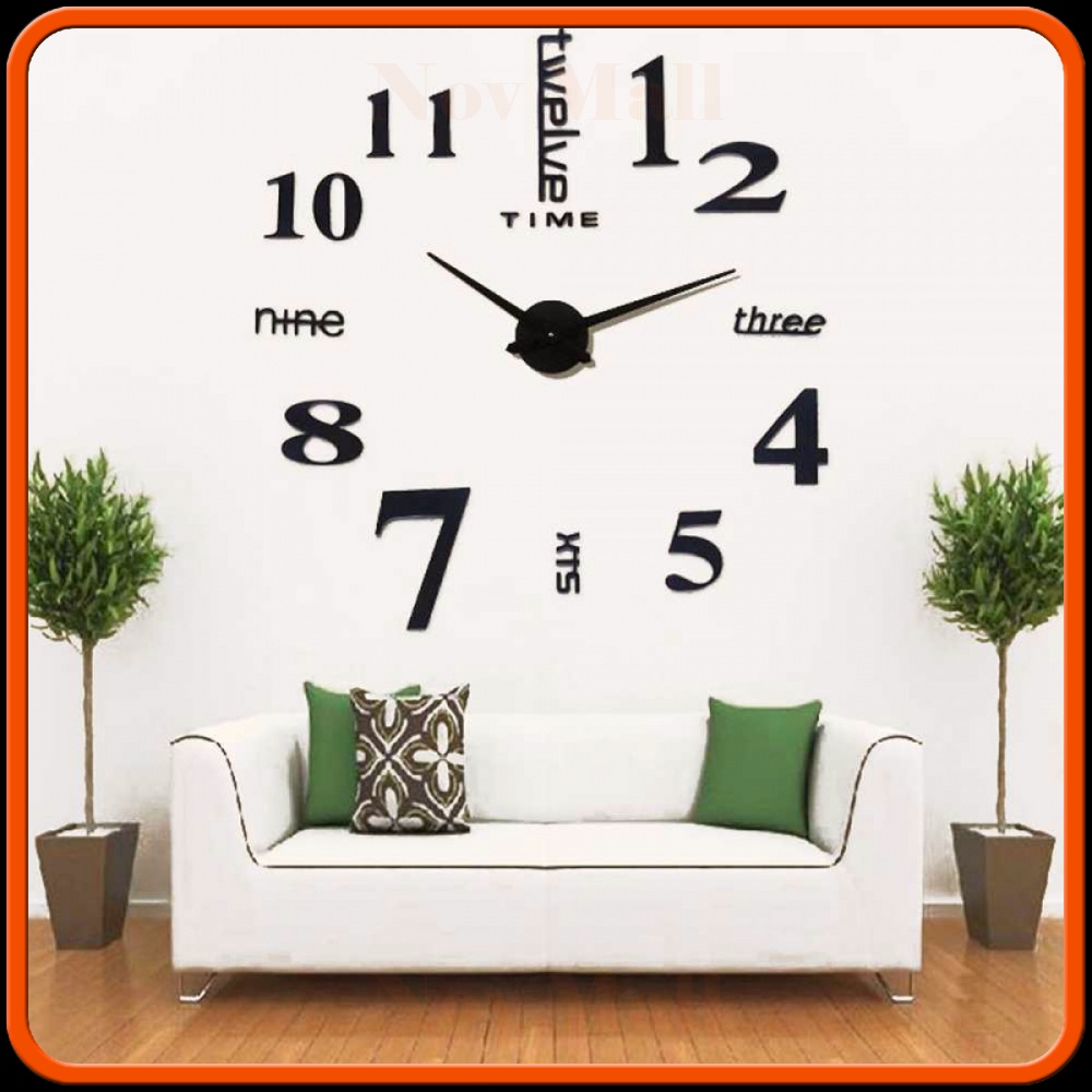Jam Dinding Besar DIY Giant Wall Clock Quartz 120 cm -JD598