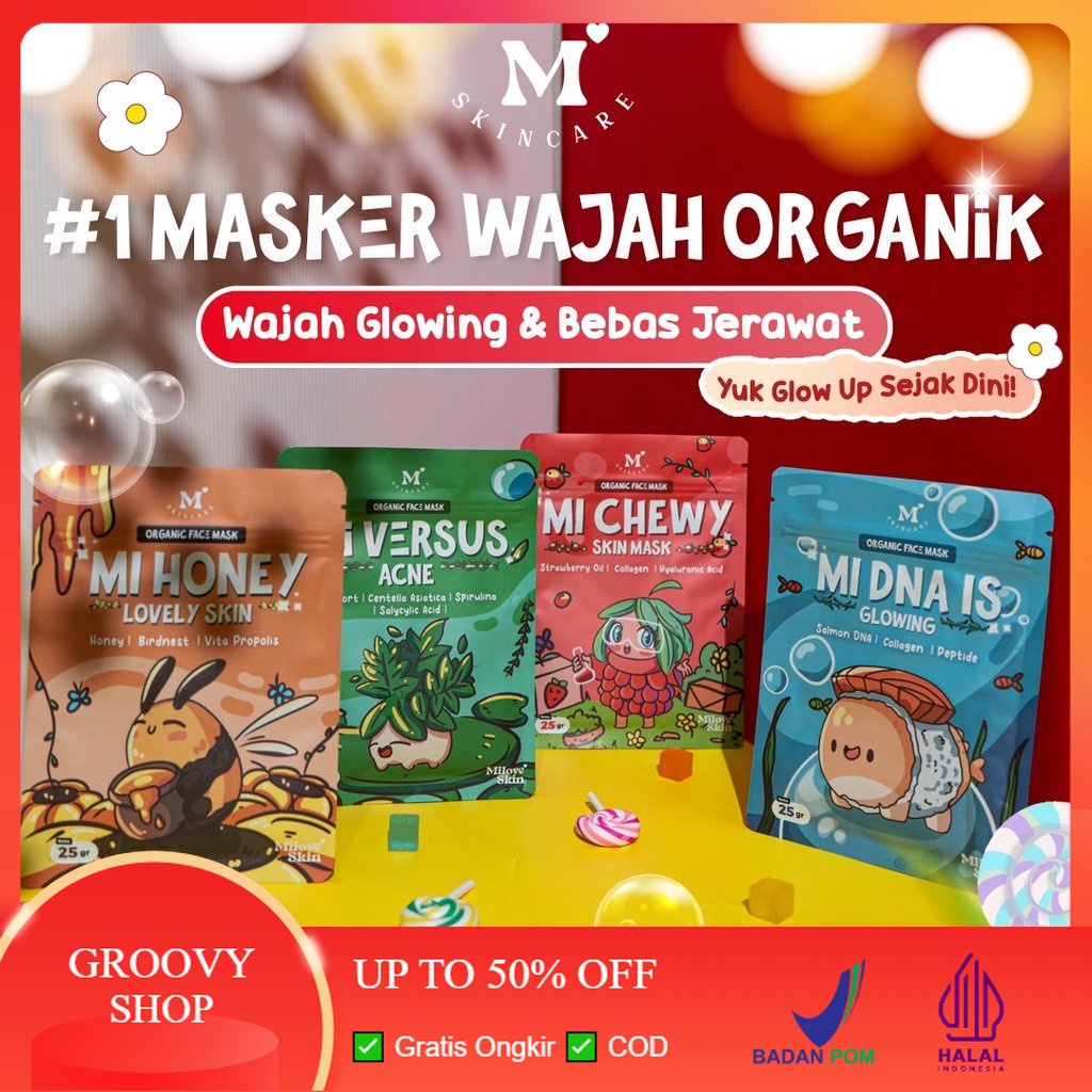 MILOVE SKIN Masker Wajah Organik