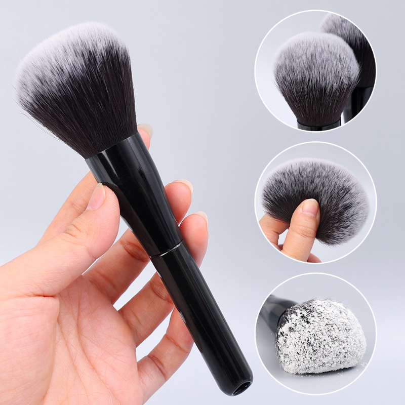 1pc Hitam Single Besar Longgar Bubuk Makeup Brushes Flat Top Foundation Brush Face Blush Contour Brush Makeup Alat