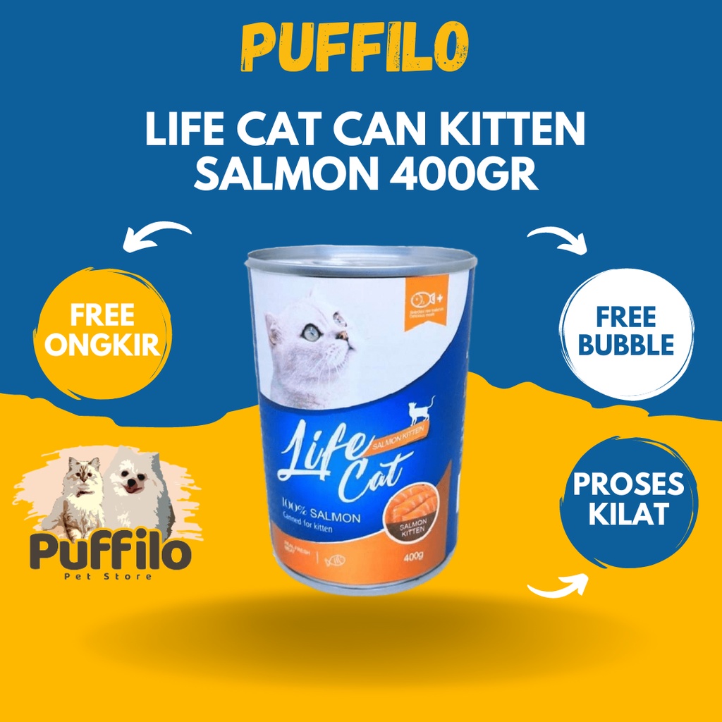 LIFE CAT MAKANAN KUCING BASAH KALENG 400GR