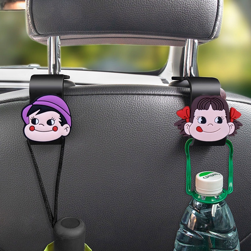 Kait Kartun Kreatif Untuk Mobil, Kait Gadis Kecil Yang Lucu Untuk Sandaran Di Dalam Mobil