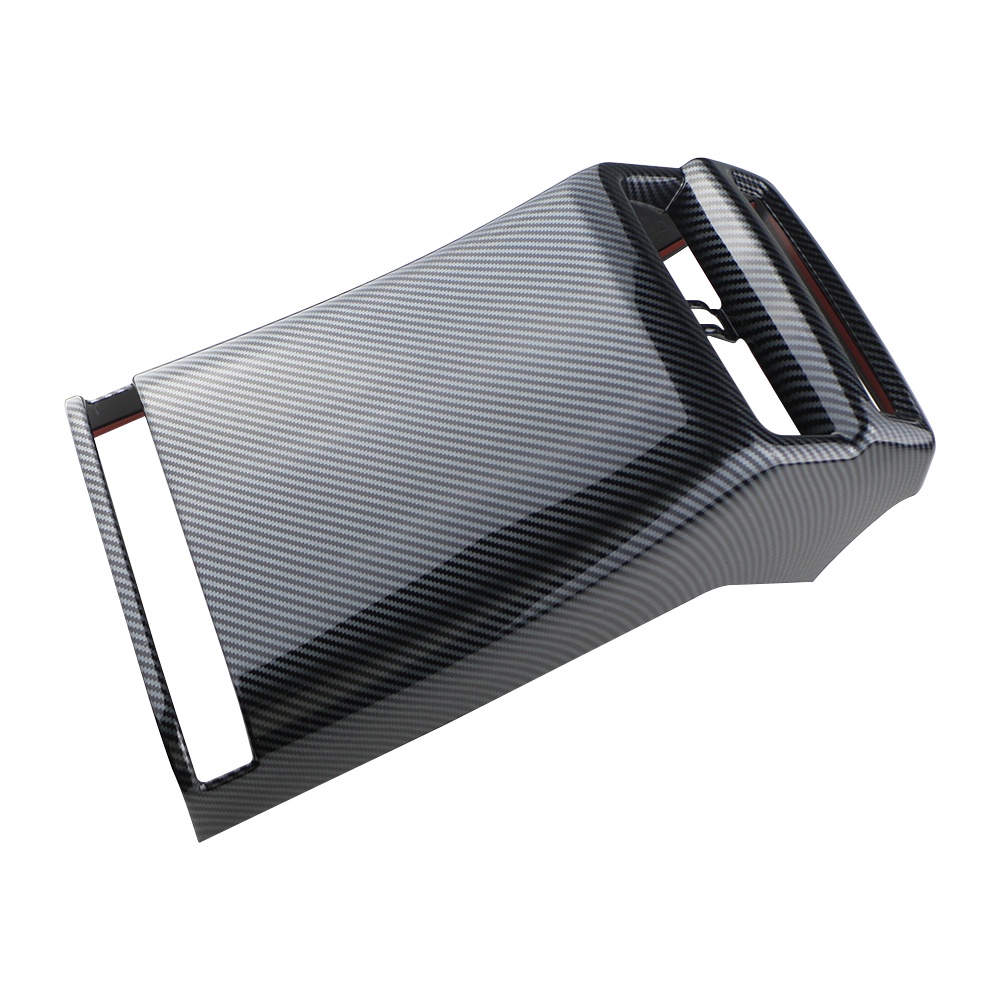 Untuk Isuzu D-max Dmax 20212022 2023mobil Belakang AC AC Ventilasi AC Panel Cover Stiker Serat Karbon Aksesoris