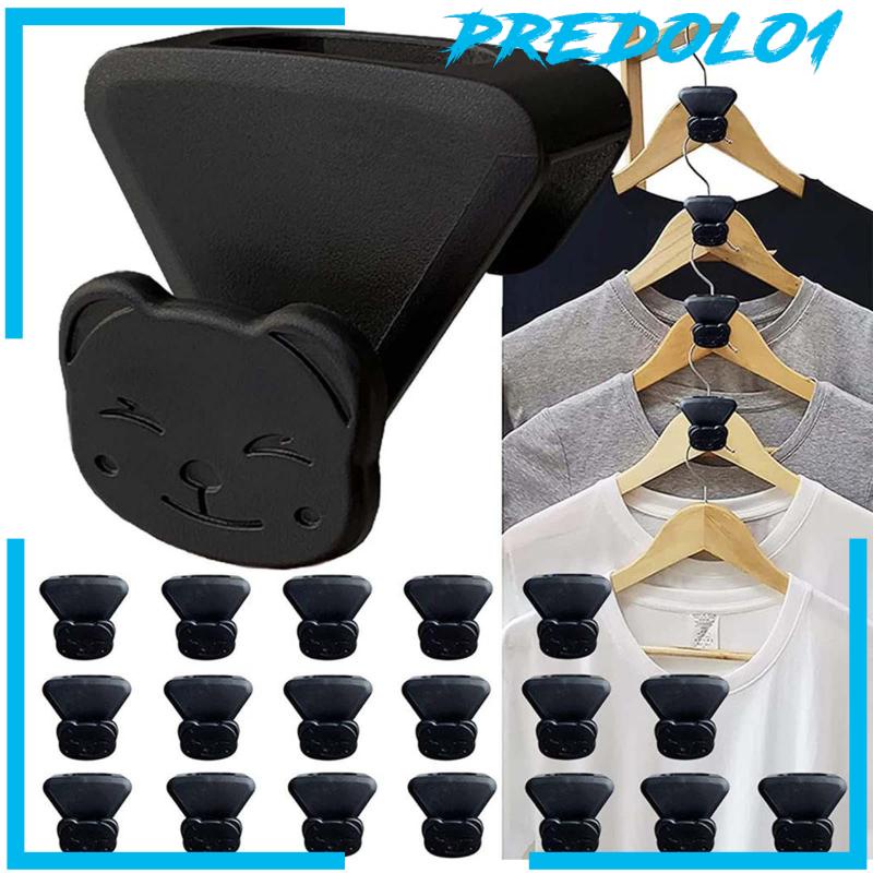 [Predolo1] 18pcs Gantungan Cascading Kait Gantungan Baju Pakaian Organizer Hook Untuk Hotel