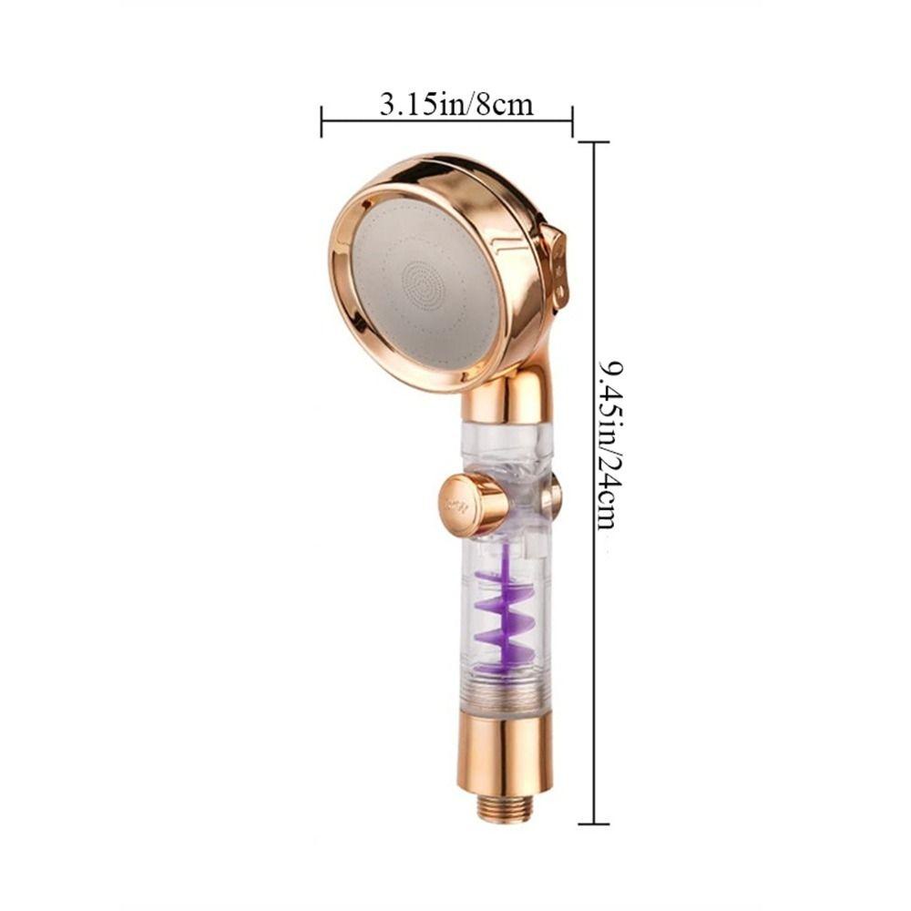 [Elegan] Kepala Shower Turbocharged Bertekanan Tinggi Hemat Air Curah Hujan Pijat Aksesoris Kamar Mandi