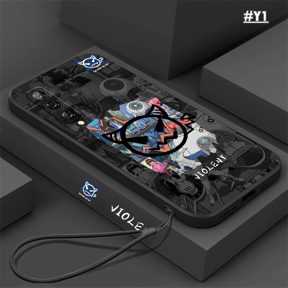 Huawei Y6P P30 Lite Nova 5T Nova 3i Nova 7i Y7A Y6 Pro Y7 Pro 2019 Y9S Graffiti Demons Creative Signature Casing Ponsel Silikon Lembut DGX