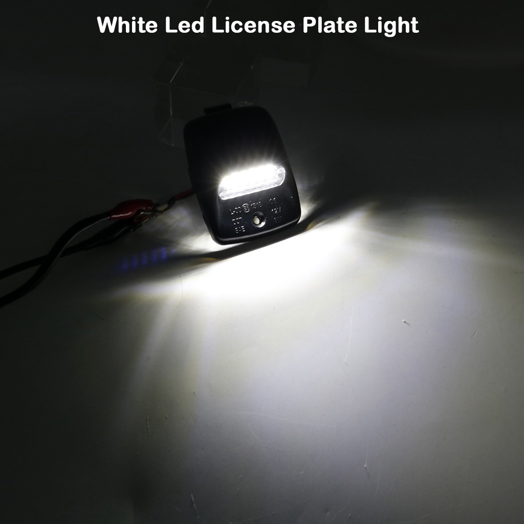 2pcs Untuk Toyota Tacoma 2005-2015 Tundra 2000-2013 Merah+Putih Lampu Plat Nomor LED Plat Lampu