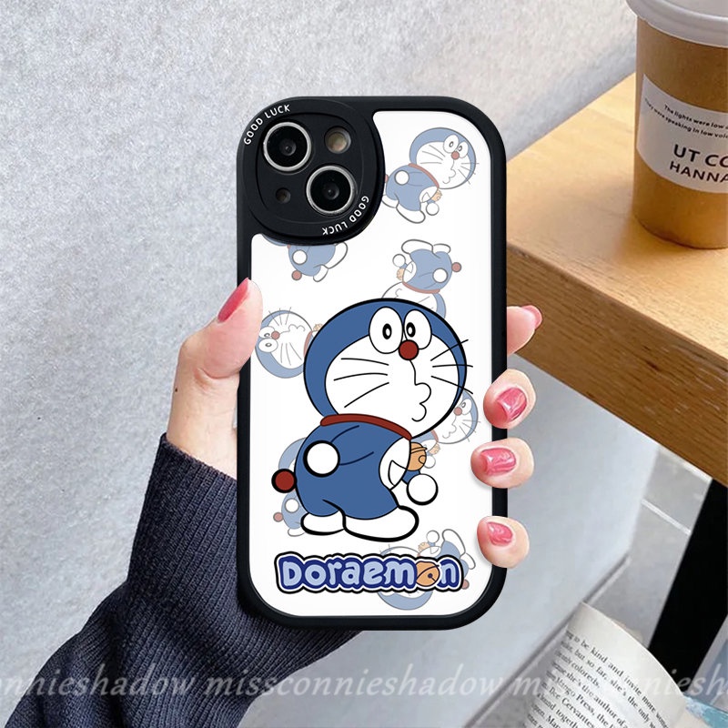 Casing Ponsel Pasangan Untuk Infinix Smart5 6 Hot 10s 11 11s 10 Lite 10T Hot9 10 Play 10T 11 10s 11s Note8 Kartun Doraemon Kucing Lucu Lembut Tpu Penutup Belakang