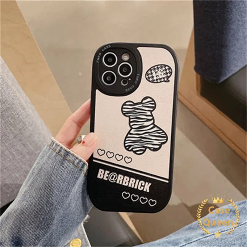 Fashion Trendy Brand For Case Infinix Hot 11s 10s 10T Infinix Note 8 Hot 9 10 11 Play Hot 10 Lite Smart 5 6 Violent Bear Couple Soft Tpu Back Cover