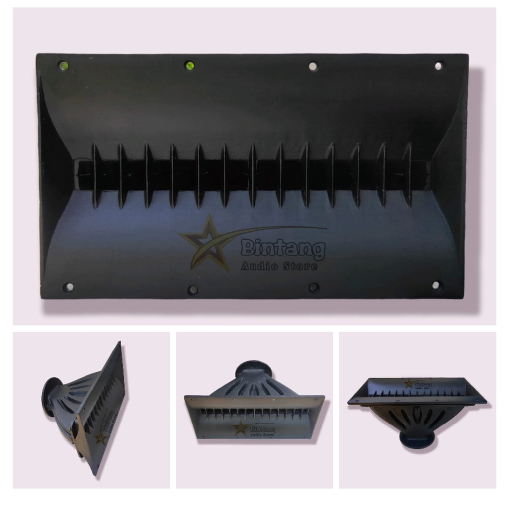 Horn Twiter Harmonika Uk 18x32cm / Corong Tweeter Bahan Diral Cor Almunium Tebal