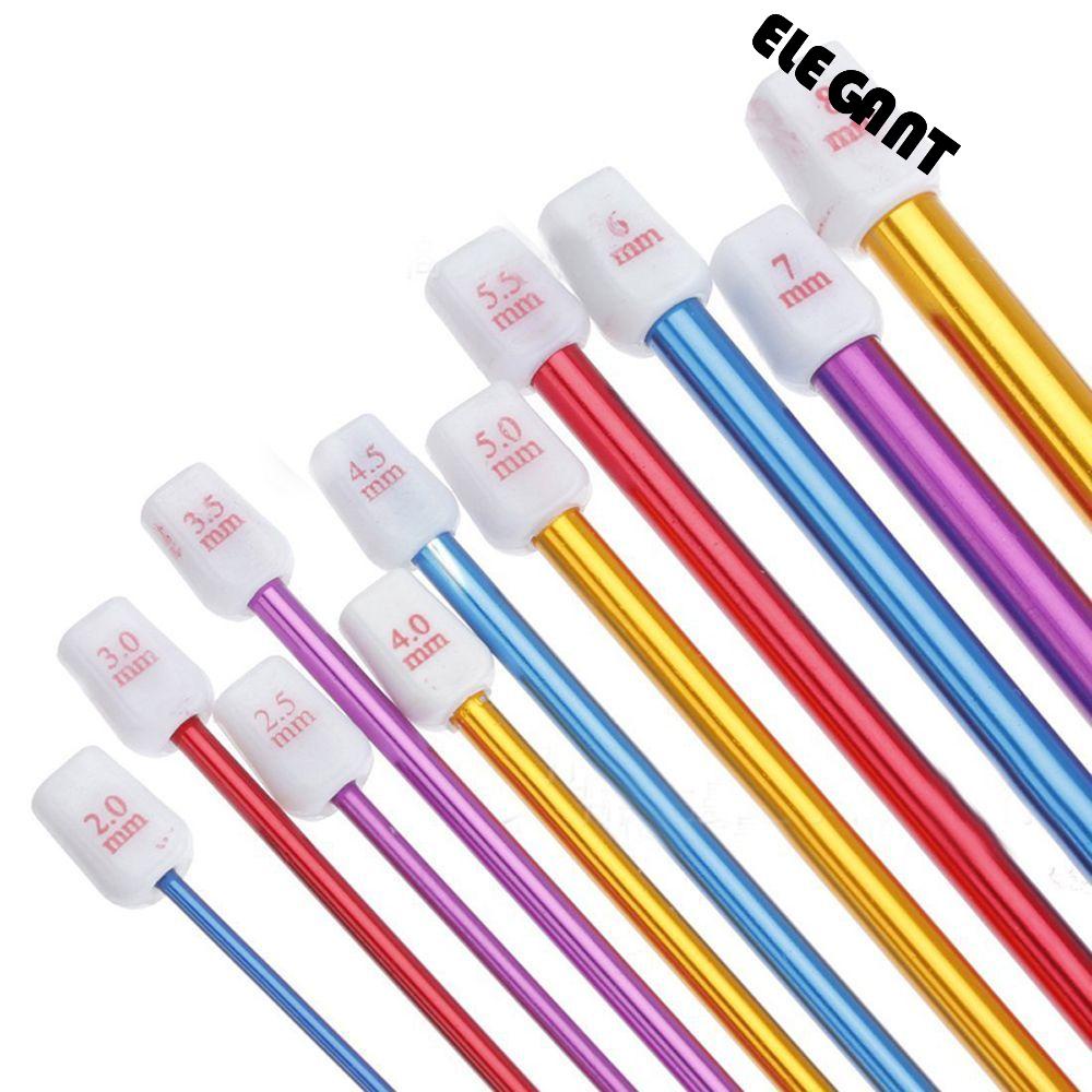 [Elegan] Crochet Hook 11Pcs 2-8mm Afgan Multicolour