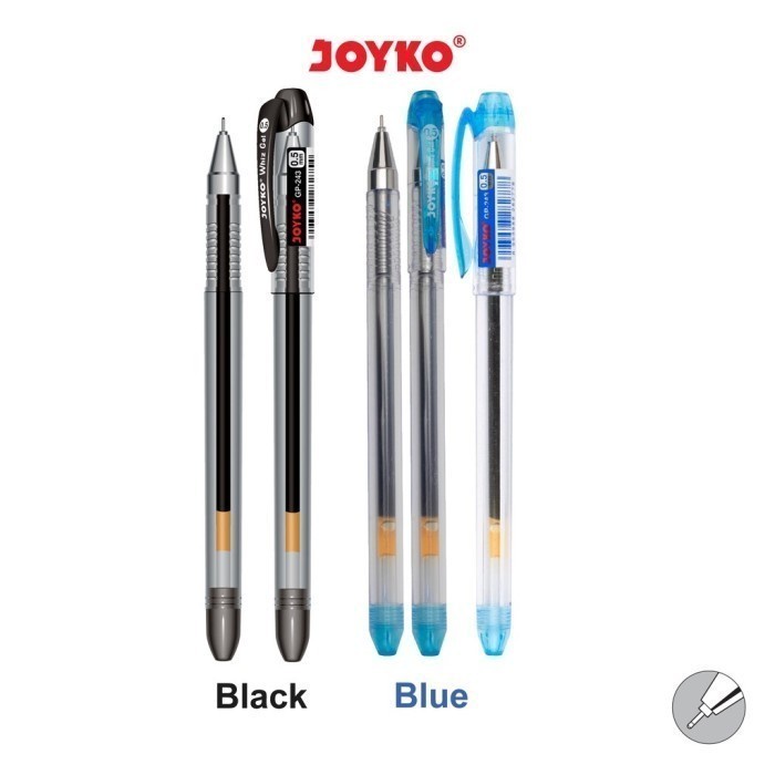 

(PERPCS) Gel Pen Pulpen Pena Joyko GP-243 Whiz Gel 0.5 mm - Hitam