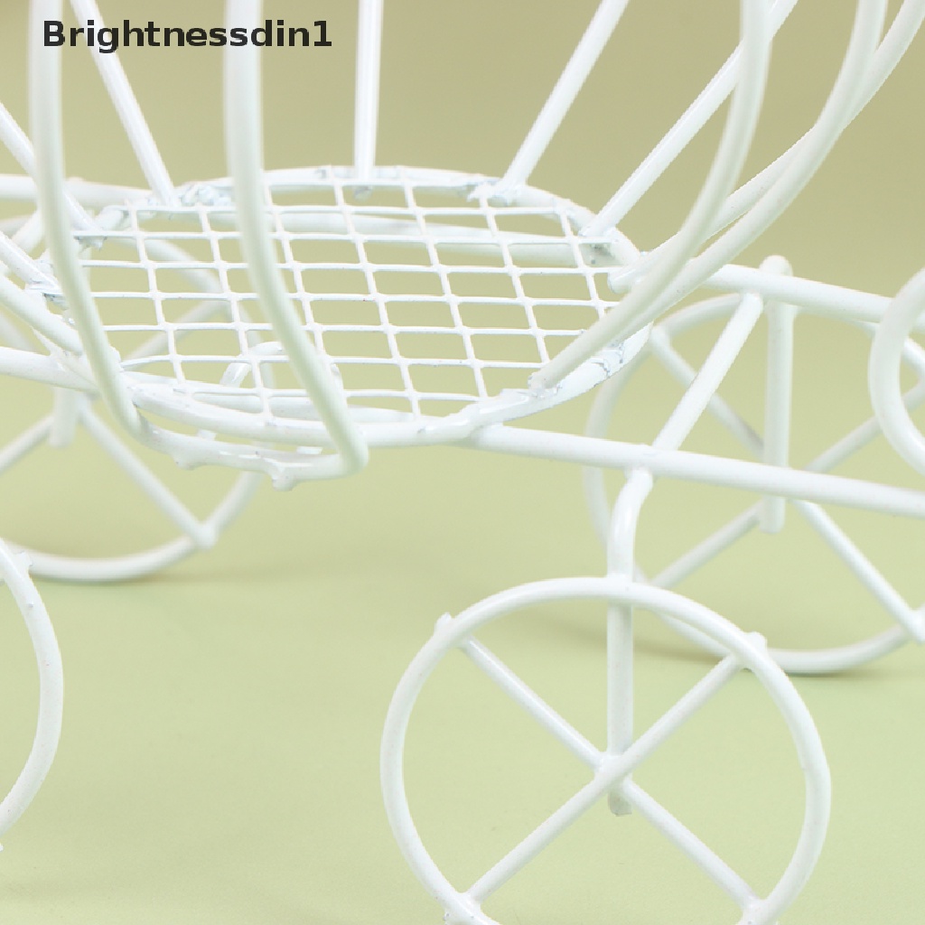 [Brightnessdin1] Kreatif Kereta Labu Dekorasi Golden Candy Box Keranjang Labu Logam Candy Box Butik