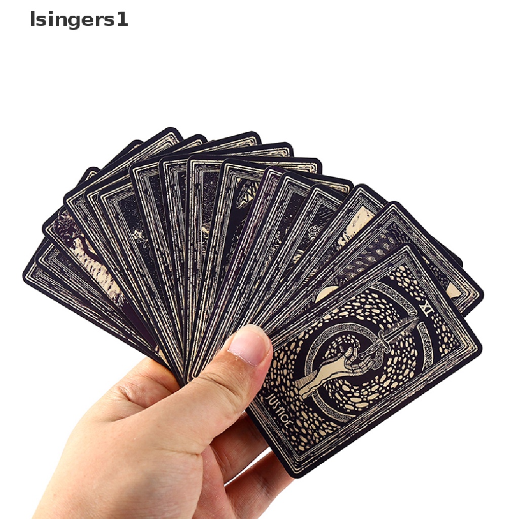 [lsingers1] Kotak Besi Light Vision Tarot Card Dek Ramalan Ramalan Permainan Pesta w/Butik Manual