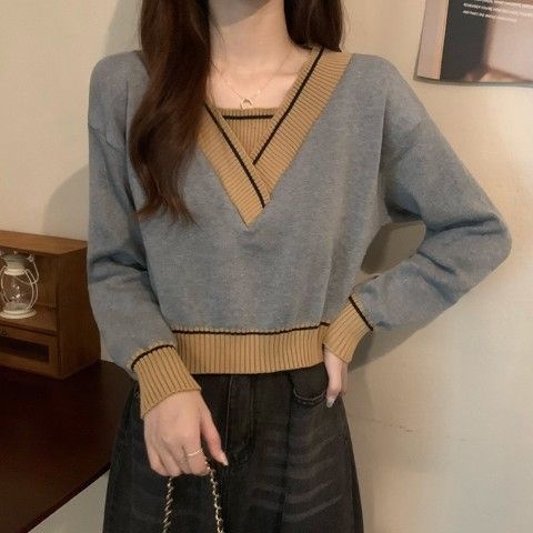 TELLY ➡️ BJ-035 Sweater Rajut Wanita Korea Crop Import Premium | Knit Sweater Crop | Sweater Top Knit Import | Knite Sweater