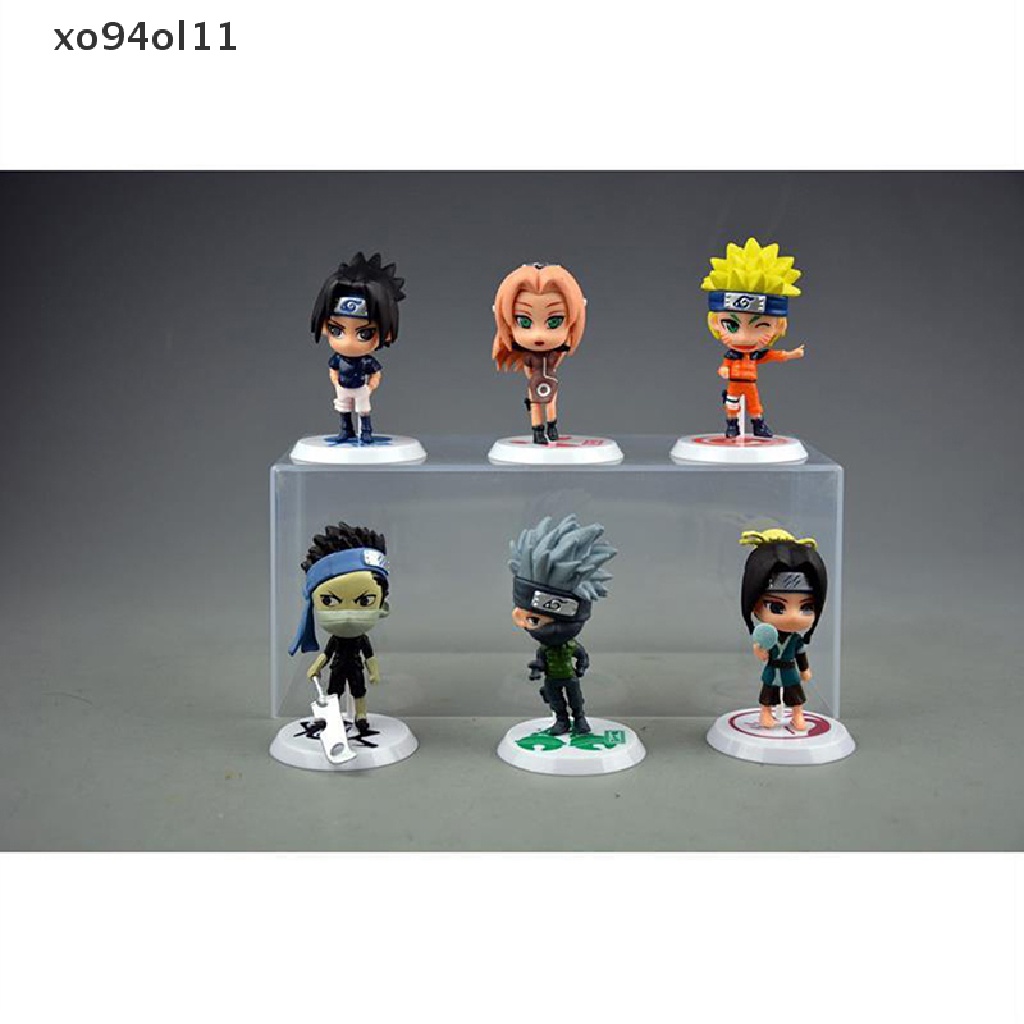 Xo 6Pcs/set Naruto Shippuden Anime Action Figure Model Patung PVC Boneka Koleksi OL