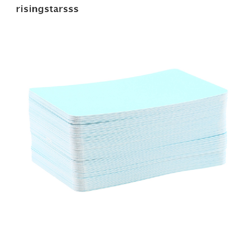 Rsid Span-new 100pcs Blank Playing Card Hard Paper Kardus DIY Postcards Pesan Jelly