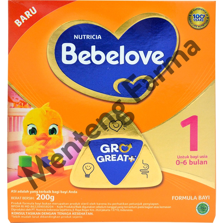 Bebelove 1 (0 - 6 Bulan) Formula Bayi Bubuk 200 Gram