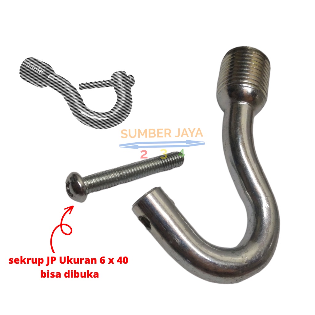 TOWING HOOK / BESI CANTOLAN DEREK MOBIL / BESI PENGAIT DEREK MOBIL / TOWING DEREK HOOK