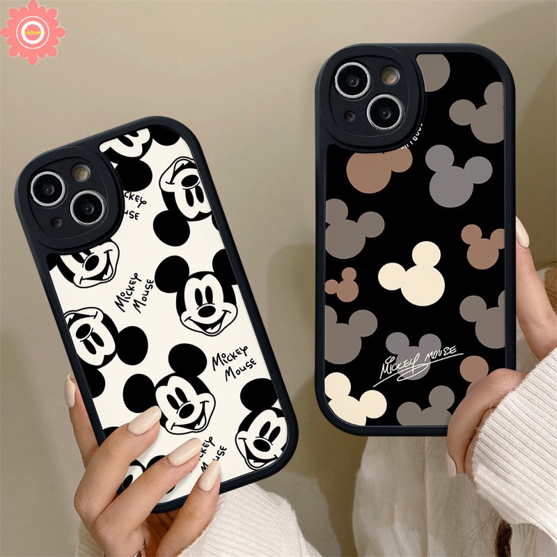 Kartun Mickey Mouse Couple Case Oppo A57 A12 A17 A15 A16 A5 A9 A5s A3S A74 A54 A17K A78 A95 Reno 5F 8T 7 8 5Z 5 7Z A96 A58 A7 A55 A1K A16K A77s A16E A31 A76 A16s Lucu Sarung Soft Cover