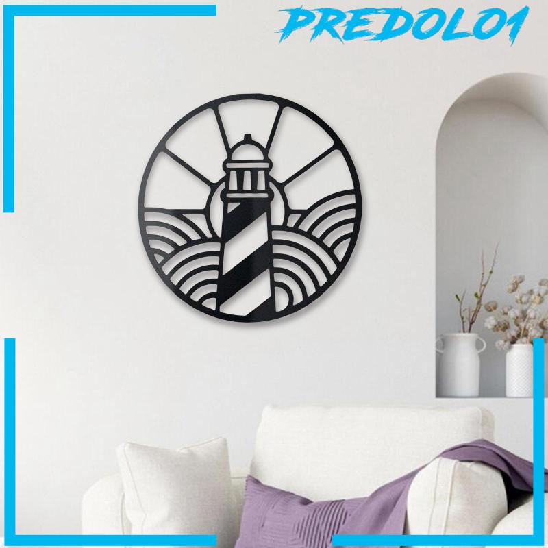 [Predolo1] Liontin Mercusuar Patung Dinding Bahan Metal Untuk Dapur Farmhouse Outdoor