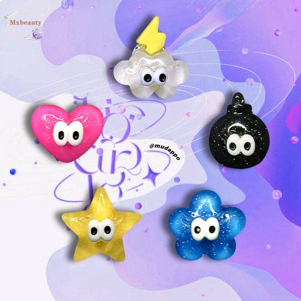 Mxbeauty Anting Gaya Korea Lucu Manis Mata Cinta Hati Bintang Awan Mini Jelly Earrings