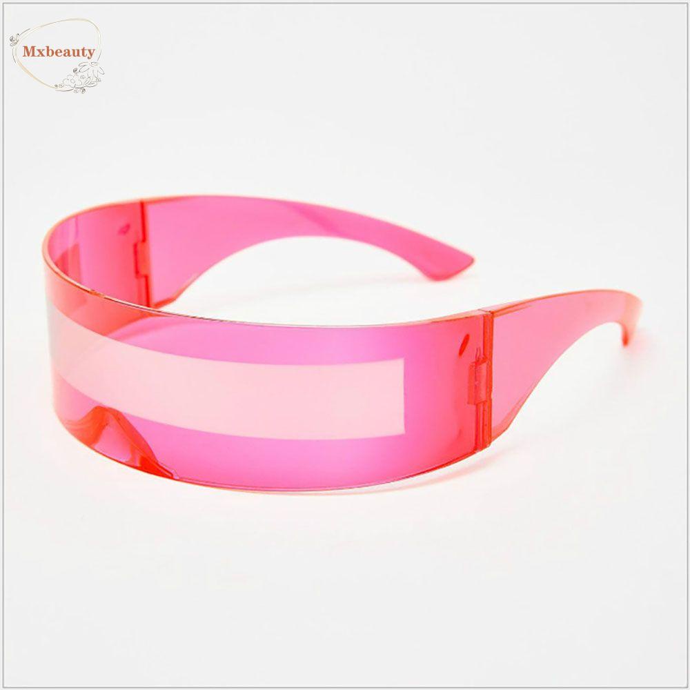 Mxbeauty Kacamata Cyberpunk Kepribadian Trendy Wanita Pria Punk Shades Geometrical Women Glasses