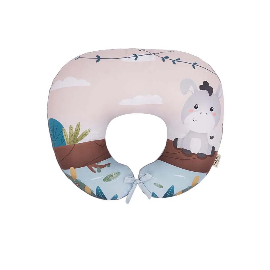 Vee &amp; Mee Nursing Pillow Bantal Menyusui Anti Bakteri + Free Bantal Lengan Donkey Series  - VMB 2060