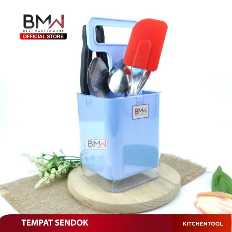 (COD) BMW TEMPAT SENDOK GARPU MAKAN CUTLERY WARNA DENGAN SEKAT PLASTIK istanaonlineku
