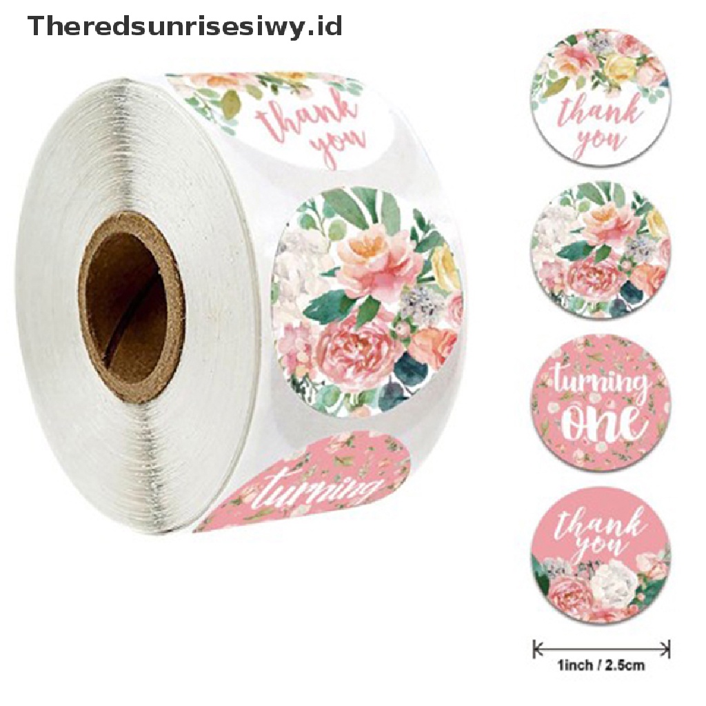 # Kado Mom &amp; PAPA DIY # 500pcs/roll Stiker Thank You Untuk seal label scrapbooking Kraft er Baking J~