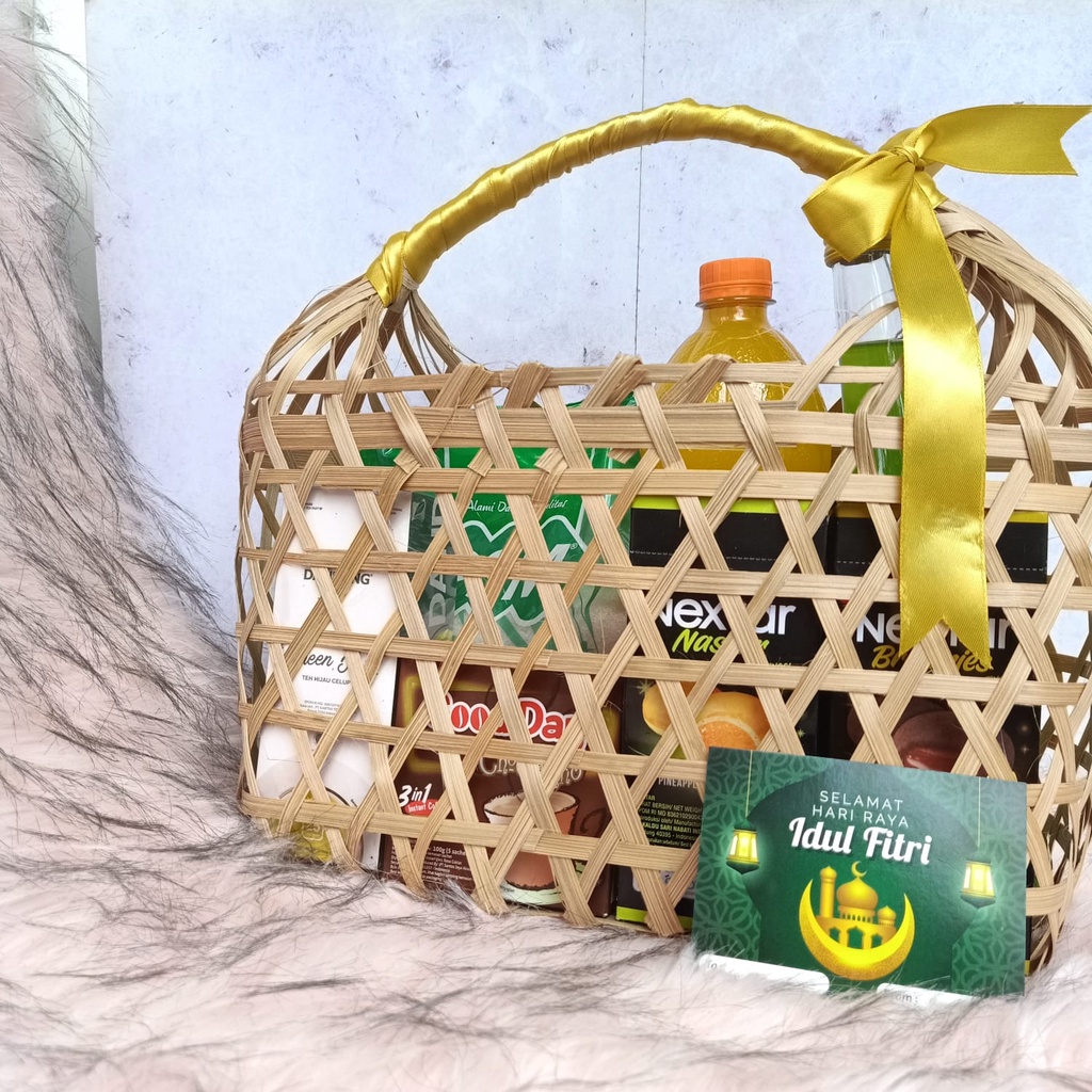 

Hampers Lebaran Keranjang Sembako Parcel Idul Fitri Murah isi Banyak Berkualitas LENGKAP
