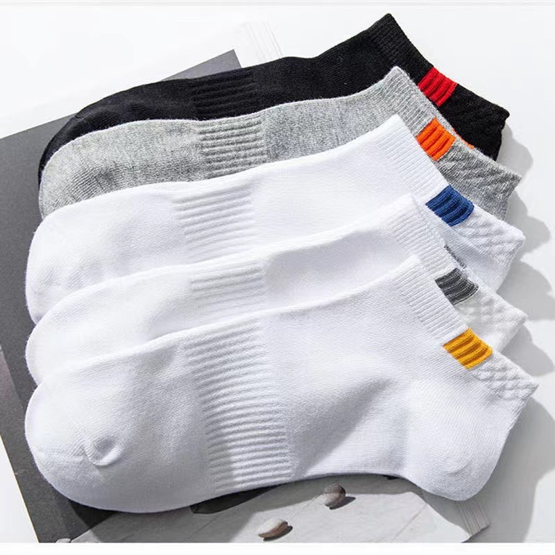 Kaos Kaki Polos Semata / Kaki Kaos Kaki Ankle Simple Motif Garis Unisex
