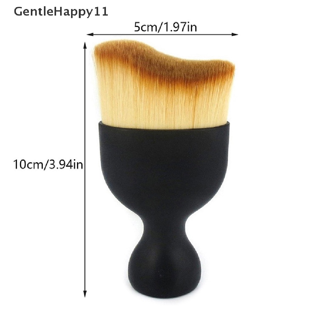 Gentlehappy Sikat Pembersih Interior Mobil Center Console Clean Tool Air Outlet Cleaning Soft Brush with Shell Sikat Penghilang Debu Celah Mobil id