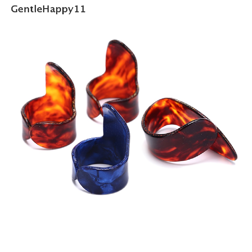 Gentlehappy 4pcs Finger Guitar Pick 1kaki Jempol 3jari picks Plectrum Aksesoris Gitar id