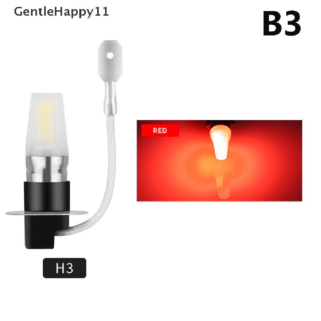 Gentlehappy Super Terang H1/H3 Lampu Kabut Depan Bohlam LED Mobil COB Light 12V 7warna Fog Light id