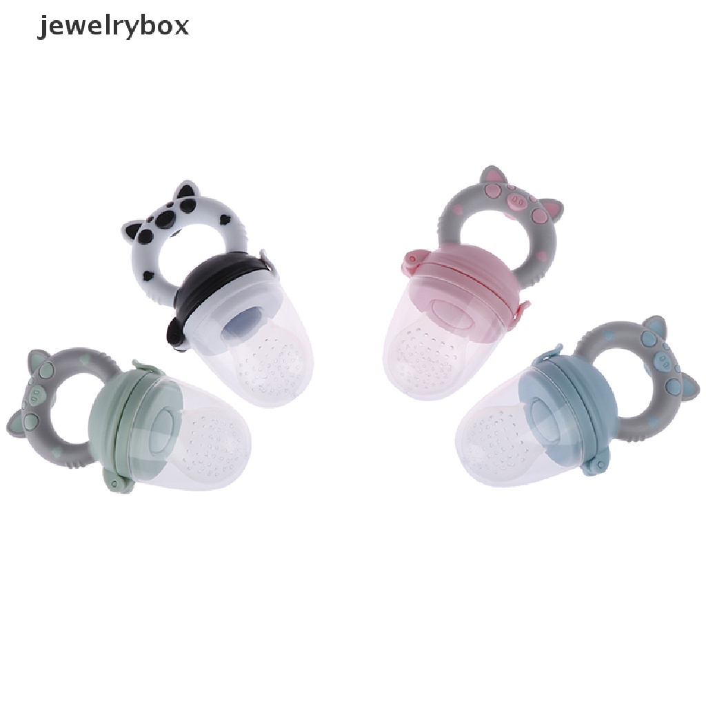 [jewelrybox] 1pc Teether silicone Dot Tempat Makan Buah nibbler feeder Untuk Butik Bayi