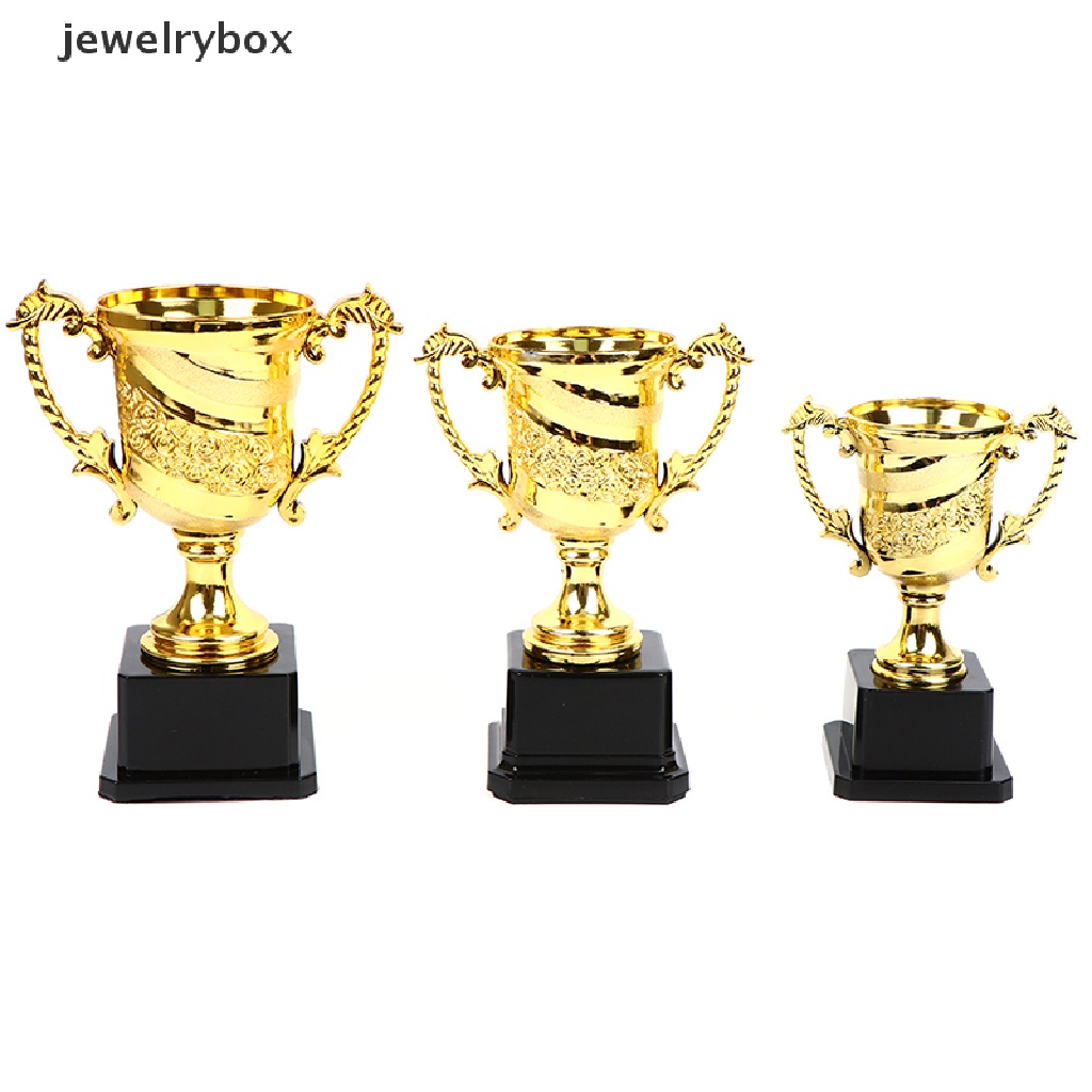 [jewelrybox] 1pcs Piala Penghargaan Emas Anak Sekolah Pesta Perlengkapan Penghargaan Hajatan Hadiah Butik