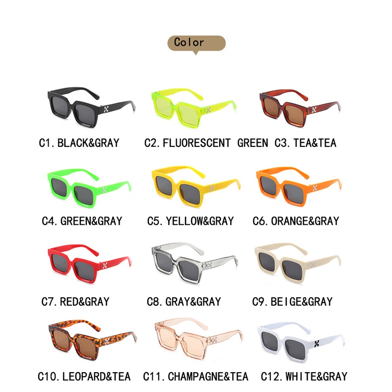 [Gratis Ongkir] Retro Permen Warna Korea Fashion Kacamata Wanita Bingkai Persegi Anti Radiasi Murah Hitam Eyeglasses UV400