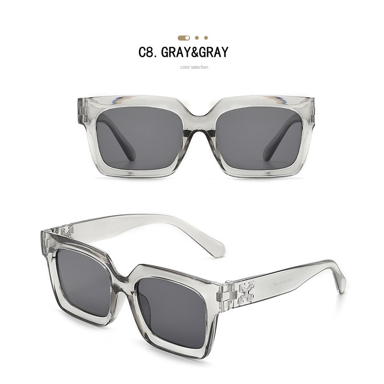 [Gratis Ongkir] Retro Permen Warna Korea Fashion Kacamata Wanita Bingkai Persegi Anti Radiasi Murah Hitam Eyeglasses UV400