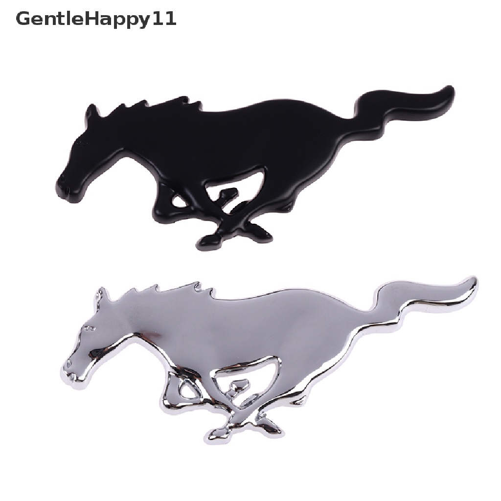 Gentlehappy Logo Mobil 3D Horse Metal Untuk Ford Mustang New Mondeo Focus Kap Depan Mobil Grille id