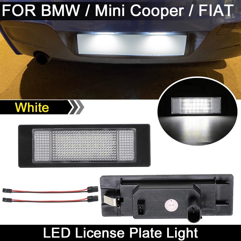 2pcs Lampu Plat Nomor LED Untuk BMW E81 E87 F20 E63 E64 F12 F13 F06 Z4/E85 E86 E89 K48 Untuk Mini R55 R60 R61 Untuk Fiat Multipla