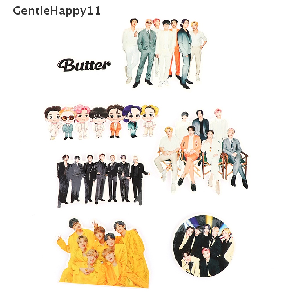 Gentlehappy 60Pcs Korea Bangtan Boys BTS Sticker Koper Telepon Notebook Alat Tulis Stiker id