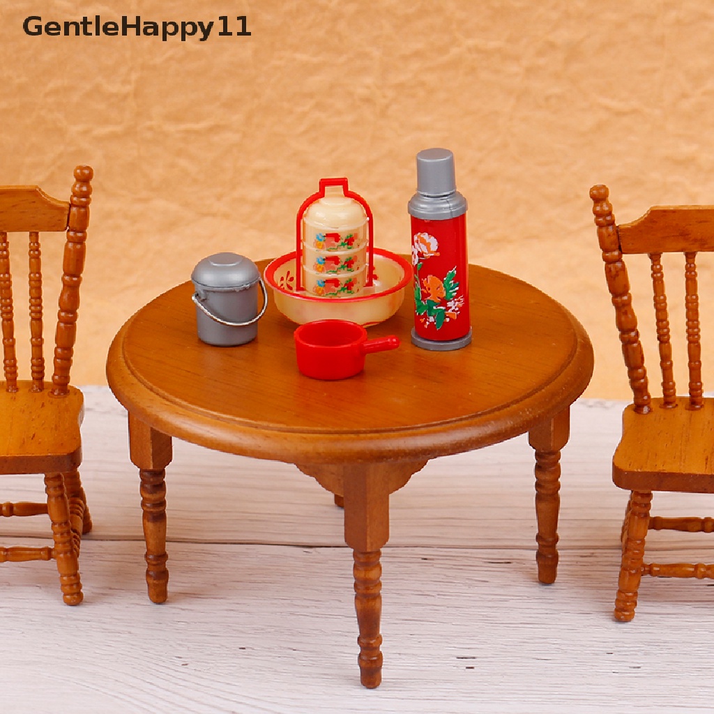 Gentlehappy 8pcs/Set Miniatur Rumah Boneka Kotak Hadiah Pernikahan Cina Vintage Model Botol Air id