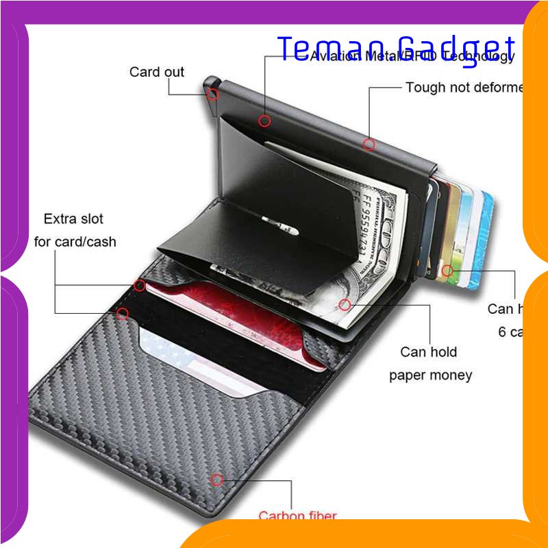 TG - ATK MaDonNo Dompet Kartu Anti RFID Card Wallet with AirTag Slot - M218