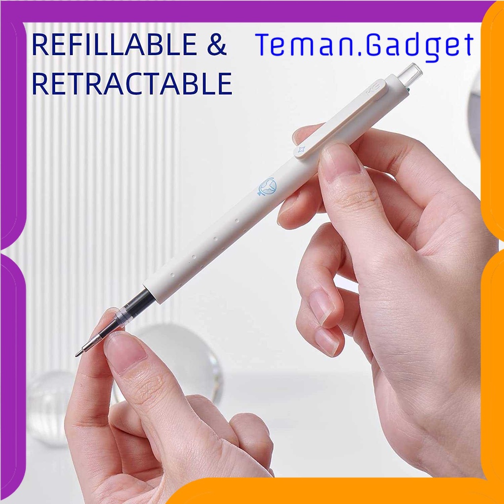 TG - ATK KACO GREEN ROCKET Pena Pulpen Gel 0.5mm Tinta Hitam 4 PCS - K1028