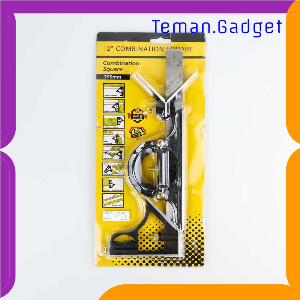TG - ATK SILVERLINE 3 in 1 Penggaris Multifungsi Adjustable Angle 30cm - 991857